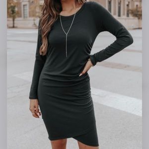 Long Sleeve Black Dress